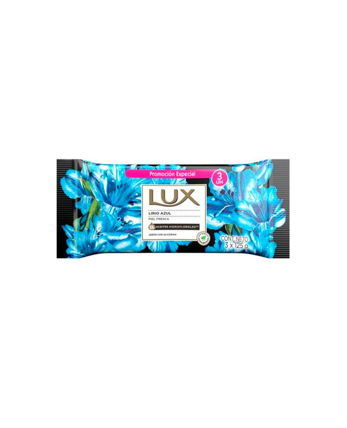 Jabón De Tocador Lux Lirio Azul 3 x 125 Gr